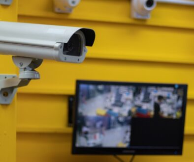 In-store Security Camera and monitor.